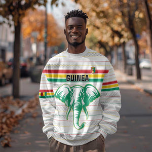 Custom Afro Guinee Football Sweatshirt Go Syli National
