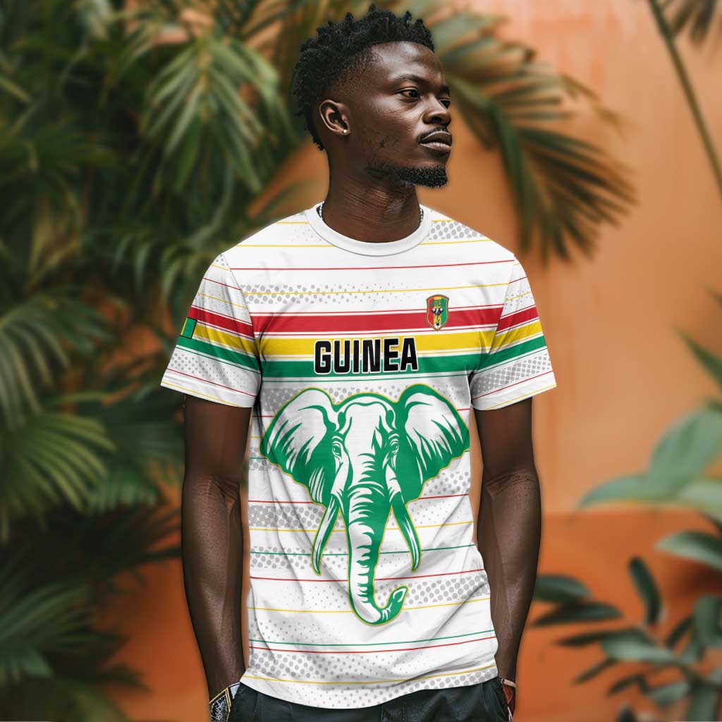 Custom Afro Guinee Football T shirt Go Syli National