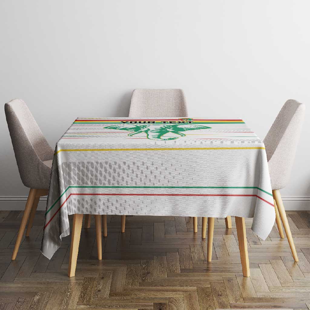 Custom Afro Guinee Football Tablecloth Go Syli National