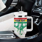 Custom Afro Guinee Football Tumbler With Handle Go Syli National