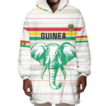 Custom Afro Guinee Football Wearable Blanket Hoodie Go Syli National