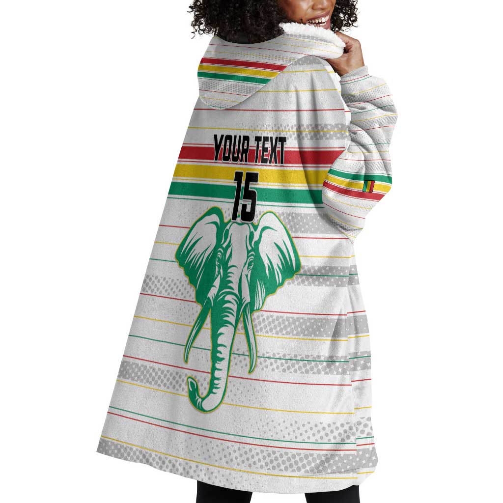 Custom Afro Guinee Football Wearable Blanket Hoodie Go Syli National