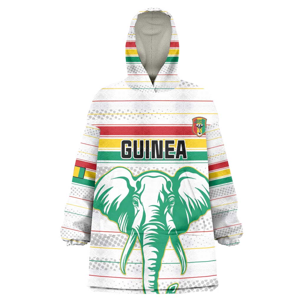 Custom Afro Guinee Football Wearable Blanket Hoodie Go Syli National