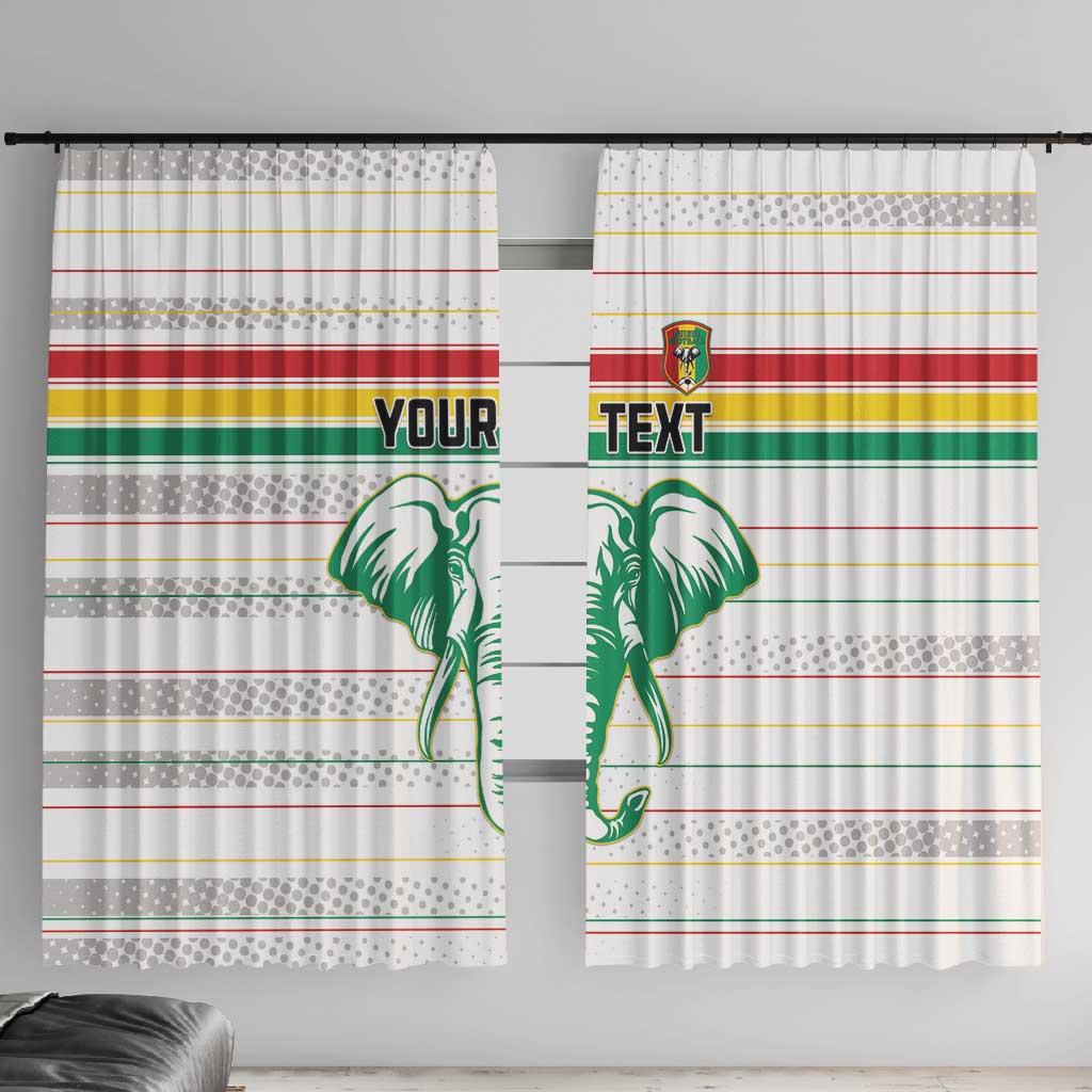 Custom Afro Guinee Football Window Curtain Go Syli National