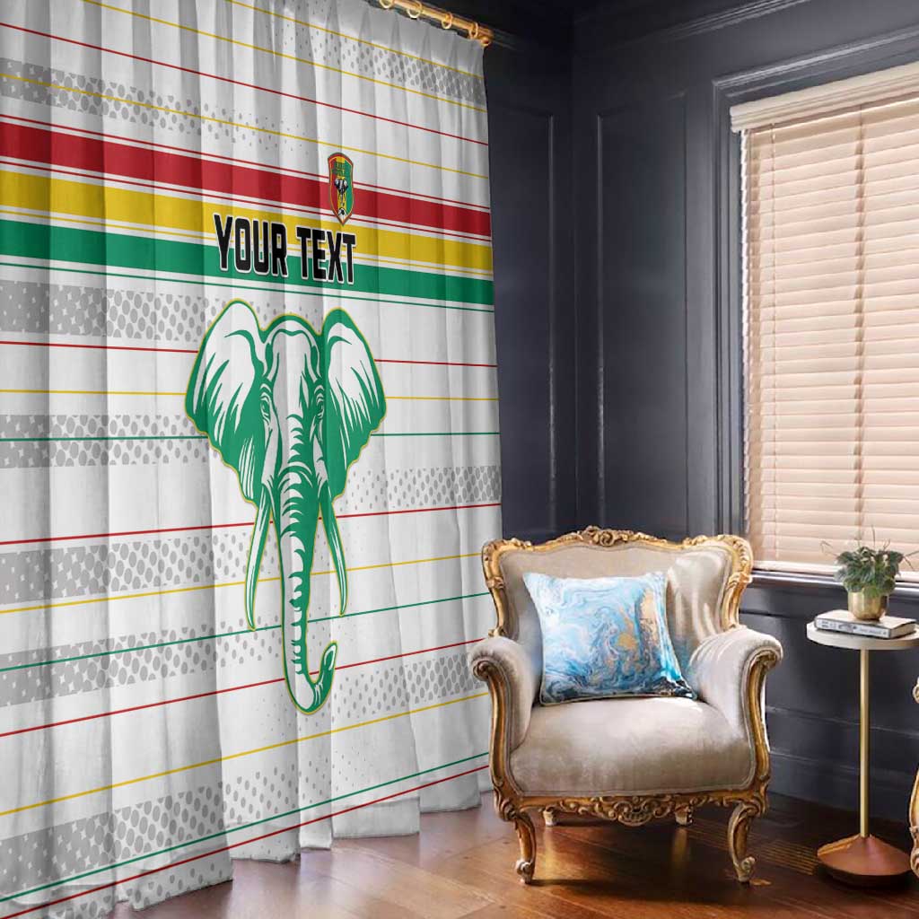 Custom Afro Guinee Football Window Curtain Go Syli National