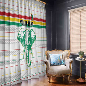 Custom Afro Guinee Football Window Curtain Go Syli National