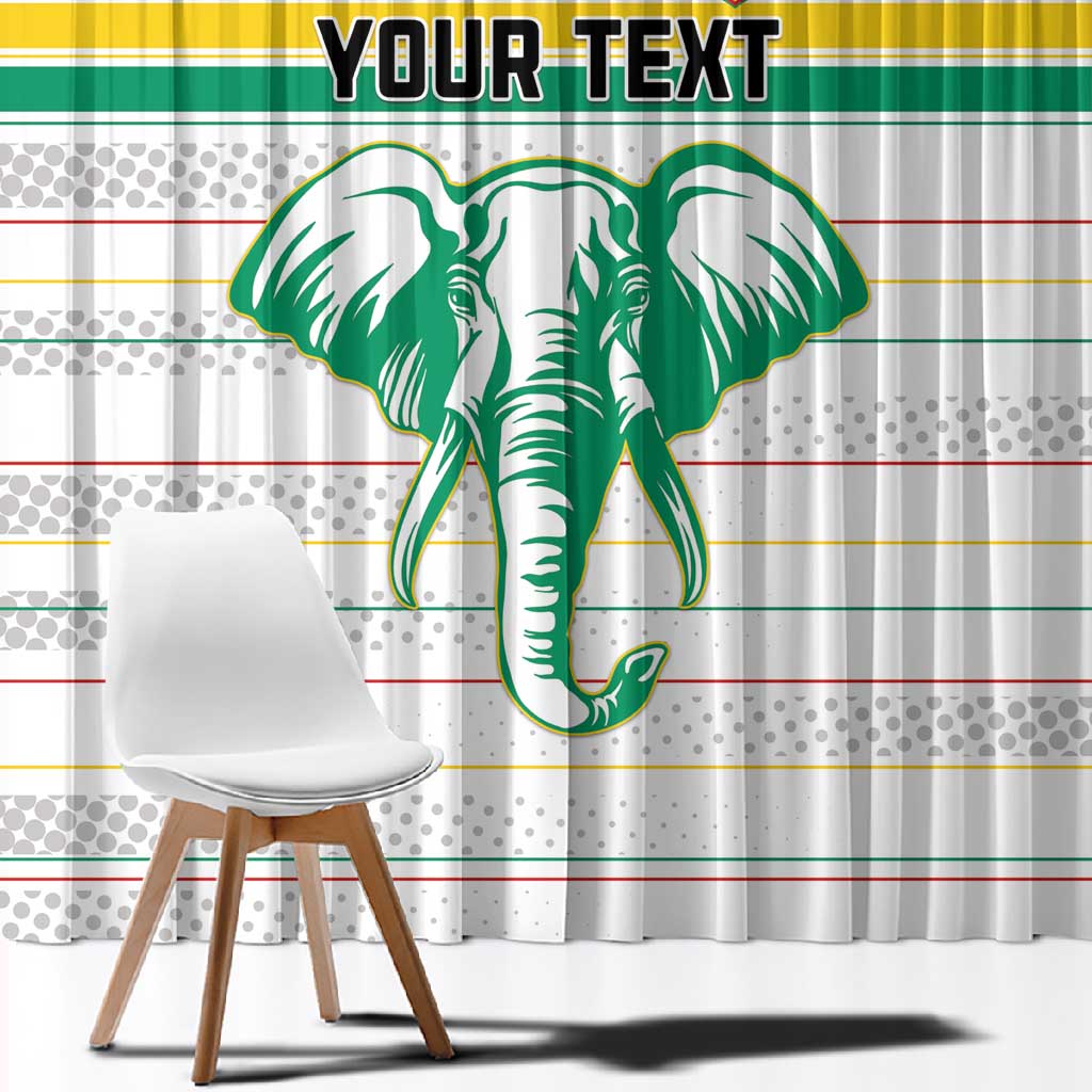 Custom Afro Guinee Football Window Curtain Go Syli National
