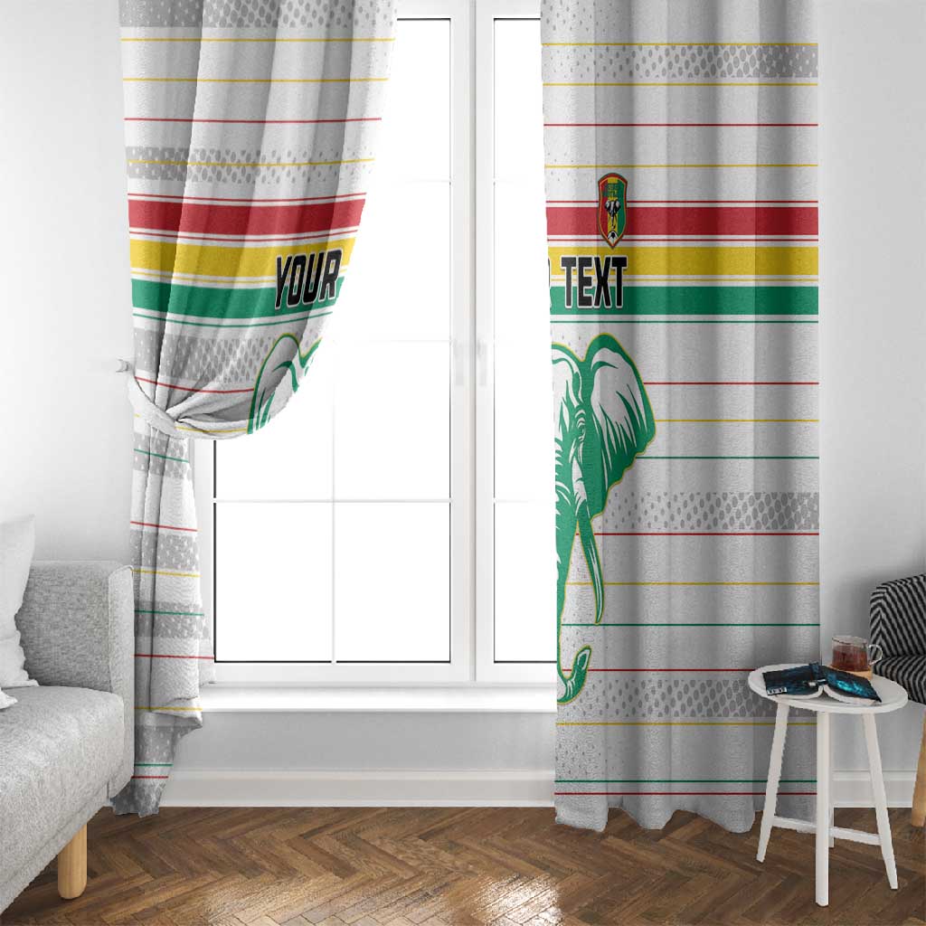 Custom Afro Guinee Football Window Curtain Go Syli National