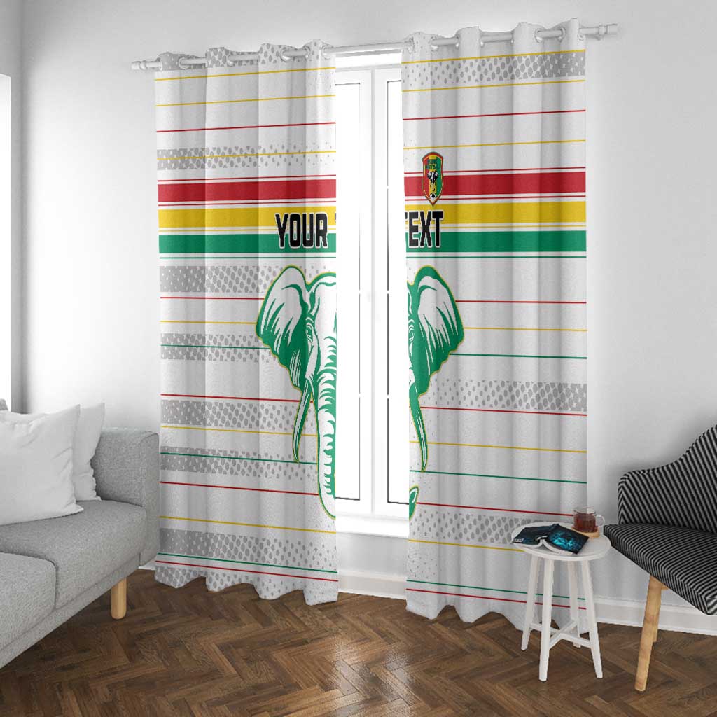 Custom Afro Guinee Football Window Curtain Go Syli National