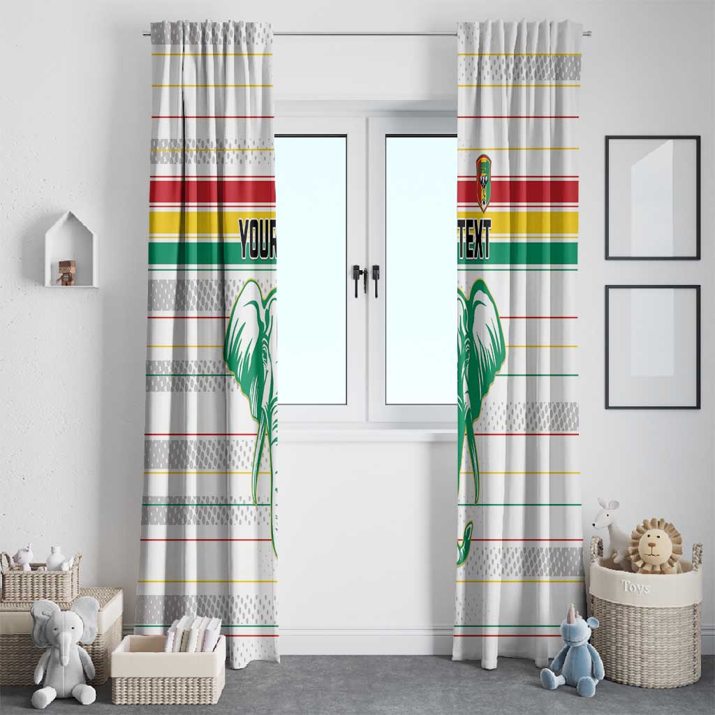 Custom Afro Guinee Football Window Curtain Go Syli National