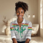 Custom Afro Guinee Football Women Casual Shirt Go Syli National