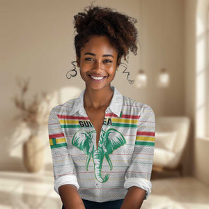 Custom Afro Guinee Football Women Casual Shirt Go Syli National