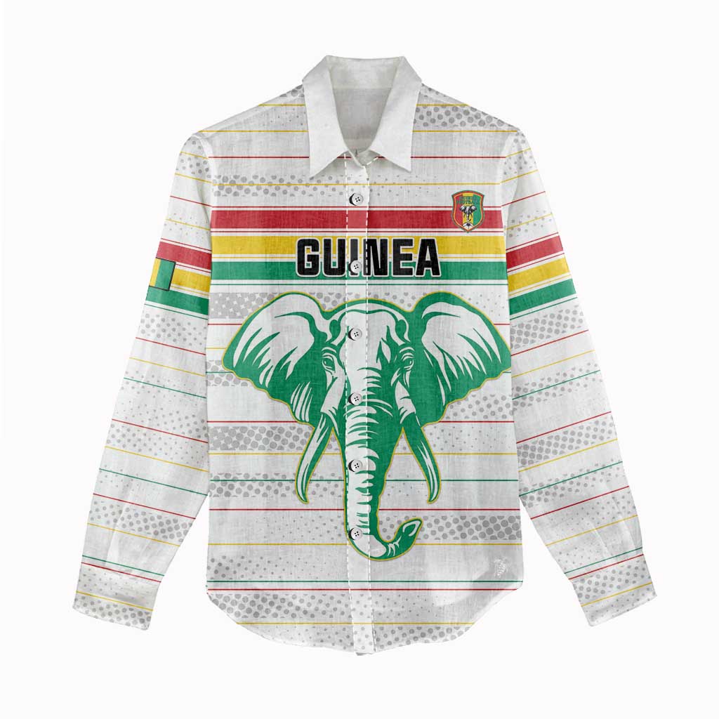 Custom Afro Guinee Football Women Casual Shirt Go Syli National