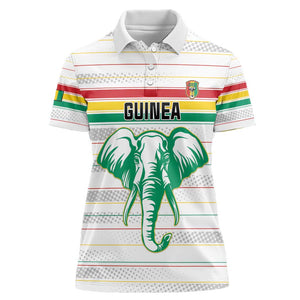 Custom Afro Guinee Football Women Polo Shirt Go Syli National
