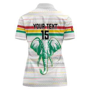 Custom Afro Guinee Football Women Polo Shirt Go Syli National