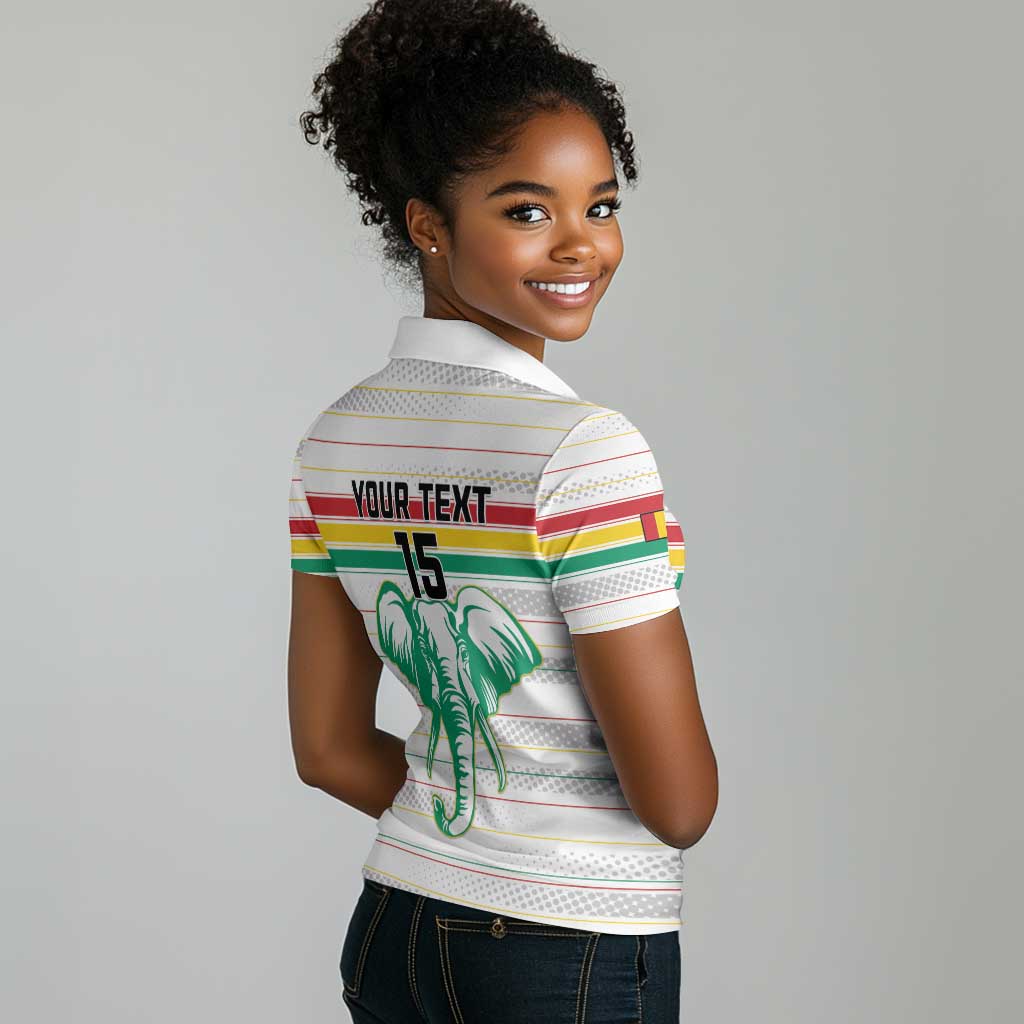 Custom Afro Guinee Football Women Polo Shirt Go Syli National