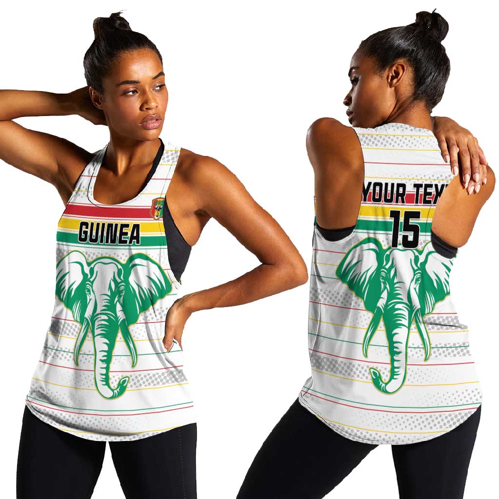 Custom Afro Guinee Football Women Racerback Tank Go Syli National