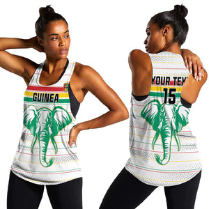 Custom Afro Guinee Football Women Racerback Tank Go Syli National
