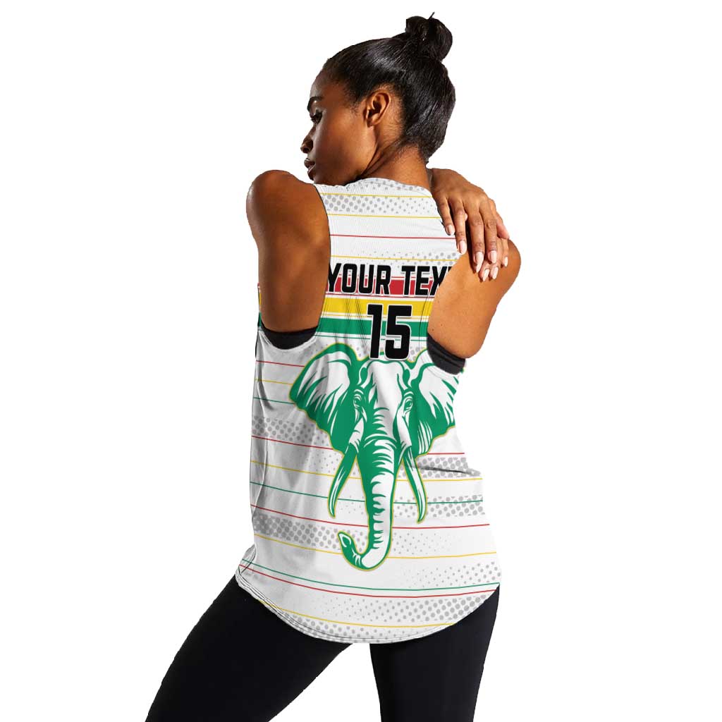 Custom Afro Guinee Football Women Racerback Tank Go Syli National