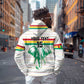 Custom Afro Guinee Football Zip Hoodie Go Syli National