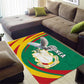 Guinea Area Rug Coat Of Arms With Pigeon - Kente Pattern