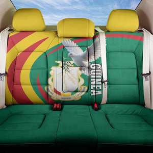 Guinea Back Car Seat Cover Coat Of Arms With Pigeon - Kente Pattern