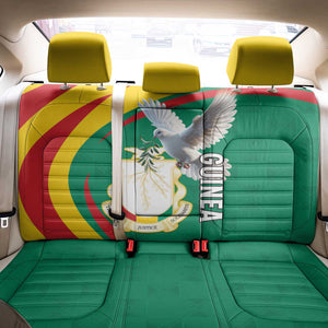 Guinea Back Car Seat Cover Coat Of Arms With Pigeon - Kente Pattern
