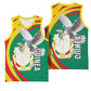 Guinea Basketball Jersey Coat Of Arms With Pigeon - Kente Pattern - African Pride