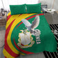 Guinea Bedding Set Coat Of Arms With Pigeon - Kente Pattern