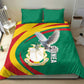 Guinea Bedding Set Coat Of Arms With Pigeon - Kente Pattern