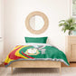 Guinea Bedding Set Coat Of Arms With Pigeon - Kente Pattern