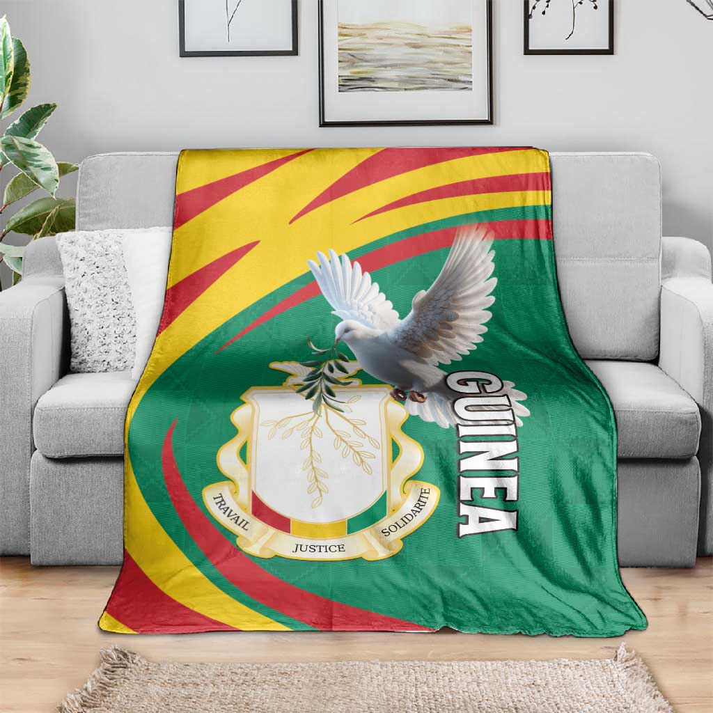 Guinea Blanket Coat Of Arms With Pigeon - Kente Pattern