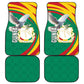 Guinea Car Mats Coat Of Arms With Pigeon - Kente Pattern