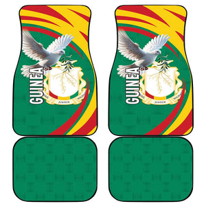 Guinea Car Mats Coat Of Arms With Pigeon - Kente Pattern
