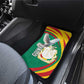 Guinea Car Mats Coat Of Arms With Pigeon - Kente Pattern