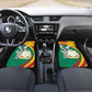 Guinea Car Mats Coat Of Arms With Pigeon - Kente Pattern