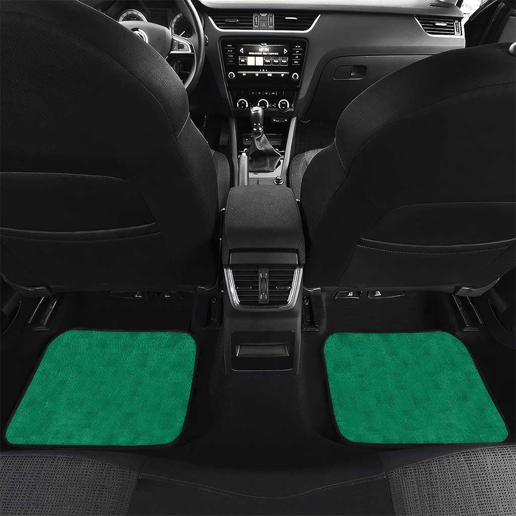 Guinea Car Mats Coat Of Arms With Pigeon - Kente Pattern