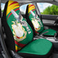 Guinea Car Seat Cover Coat Of Arms With Pigeon - Kente Pattern