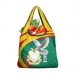 Guinea Grocery Bag Coat Of Arms With Pigeon - Kente Pattern