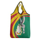 Guinea Grocery Bag Coat Of Arms With Pigeon - Kente Pattern
