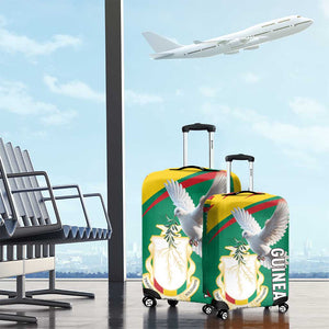 Guinea Luggage Cover Coat Of Arms With Pigeon - Kente Pattern