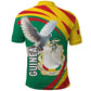 Guinea Polo Shirt Coat Of Arms With Pigeon - Kente Pattern