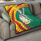 Guinea Quilt Coat Of Arms With Pigeon - Kente Pattern