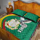 Guinea Quilt Bed Set Coat Of Arms With Pigeon - Kente Pattern