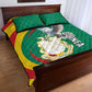 Guinea Quilt Bed Set Coat Of Arms With Pigeon - Kente Pattern