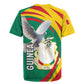 Guinea Rugby Jersey Coat Of Arms With Pigeon - Kente Pattern