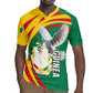 Guinea Rugby Jersey Coat Of Arms With Pigeon - Kente Pattern