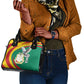 Guinea Shoulder Handbag Coat Of Arms With Pigeon - Kente Pattern