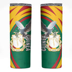 Guinea Skinny Tumbler Coat Of Arms With Pigeon - Kente Pattern