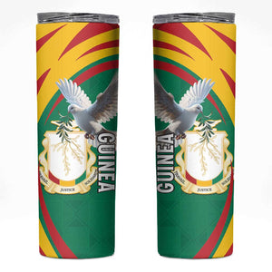 Guinea Skinny Tumbler Coat Of Arms With Pigeon - Kente Pattern